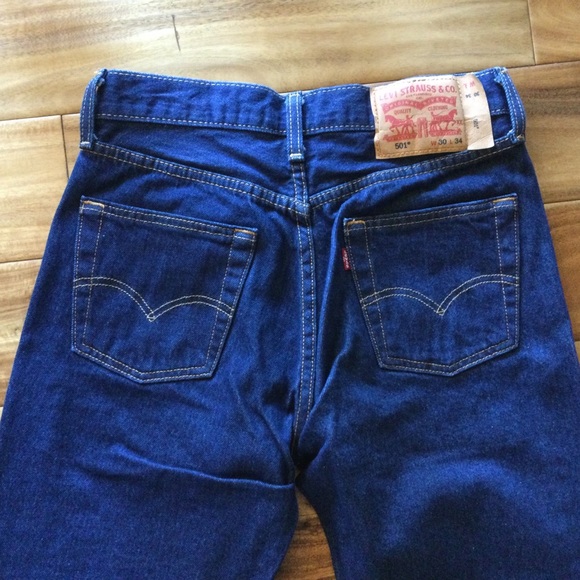 ✔️ New Original Levi’s 501 Shrink to Fit 30x34 Shrunk 28x30 - Picture 3 of 6